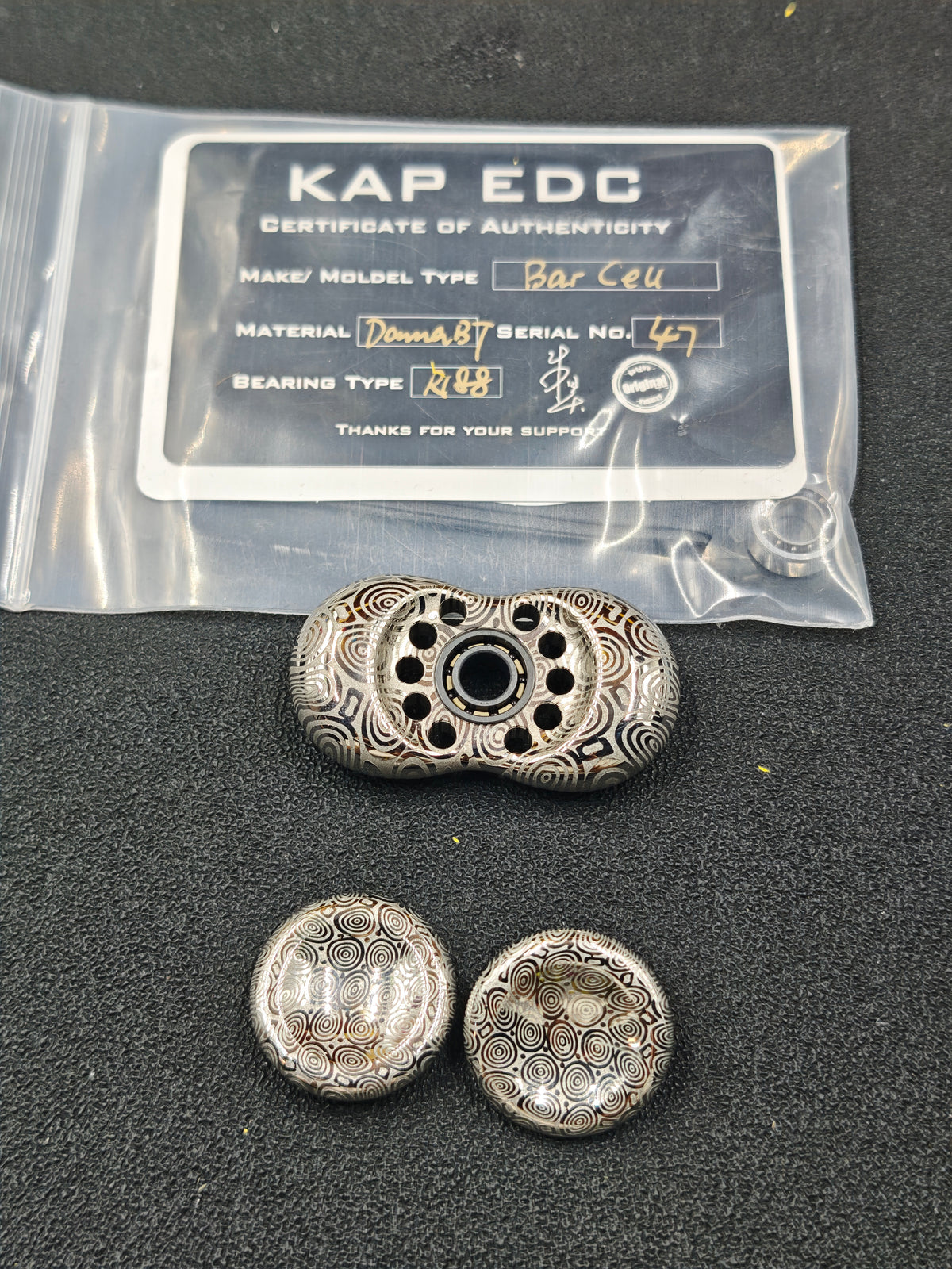 Two-Leaf Cell Damasteel Etched