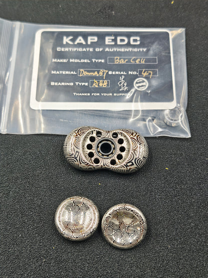 Two-Leaf Cell Damasteel Etched