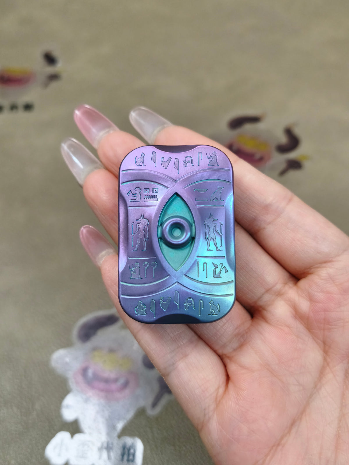 Eye Of Horus Titanium Anodized