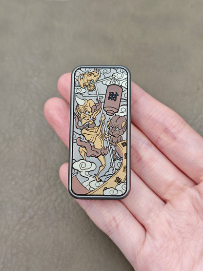 Brocade & Azure Paperweight Titanium