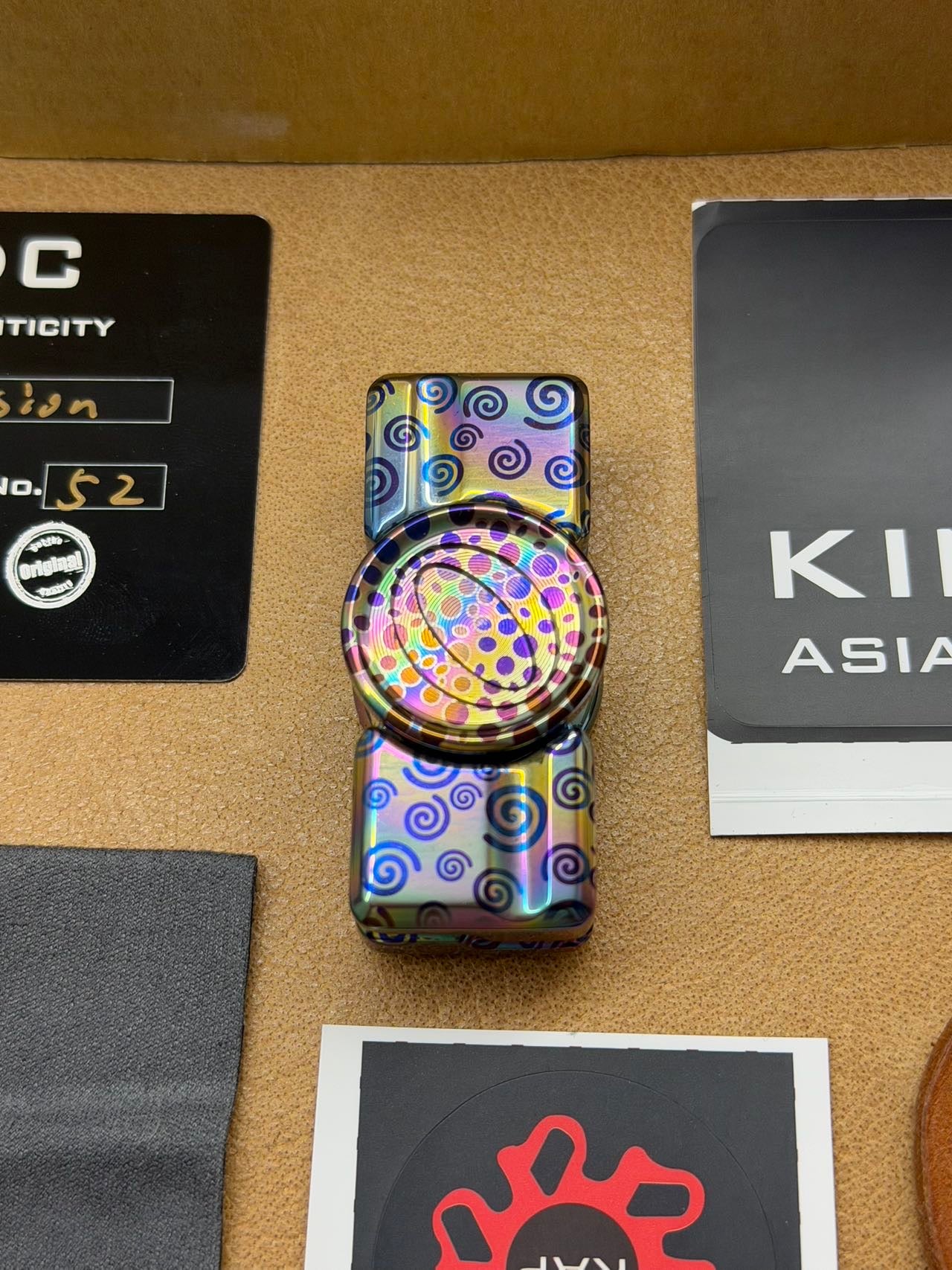 Two-Leaf Impact Titanium Color-Anodized