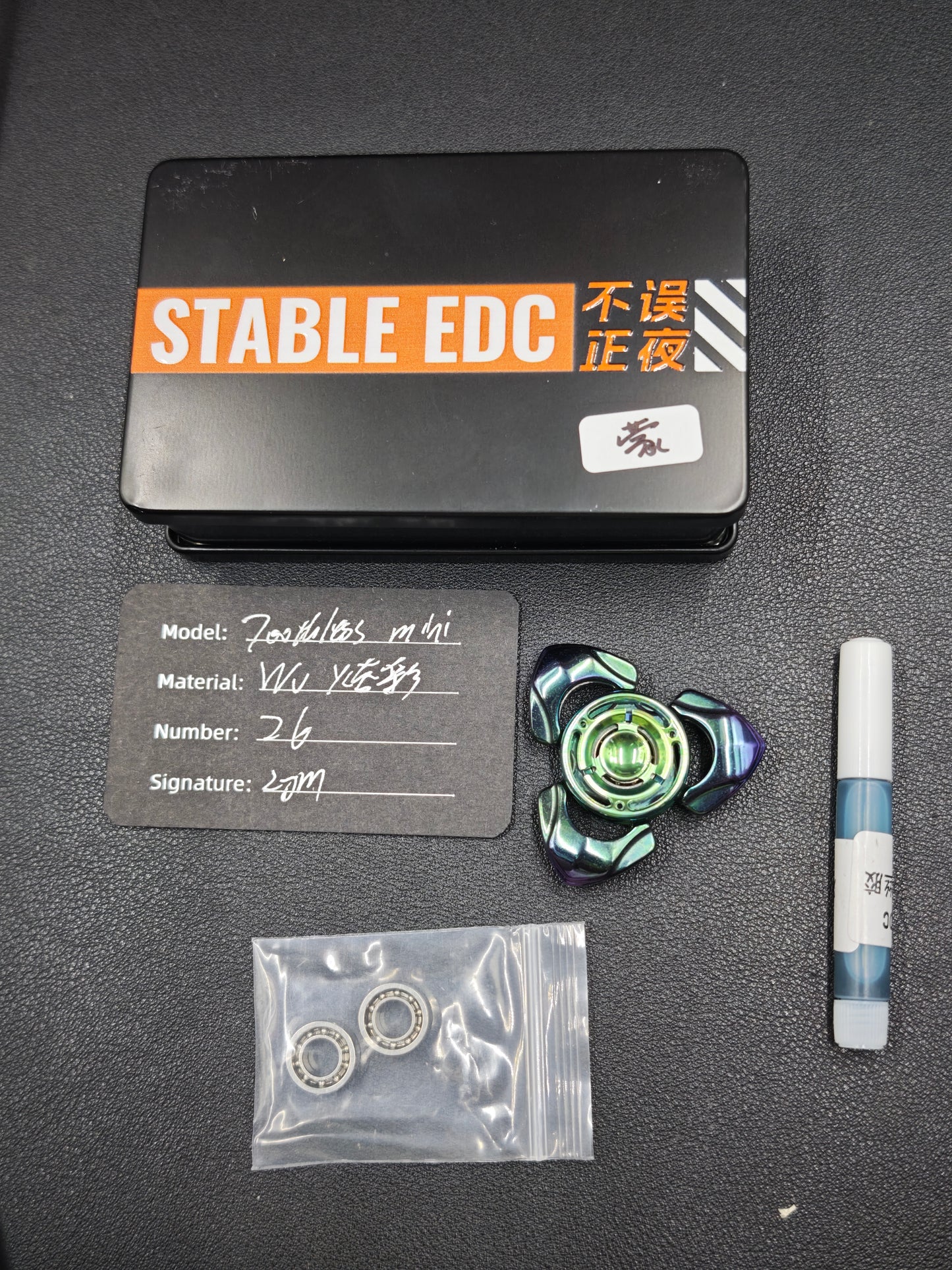 Toothless Mini Pearl White Tungsten Color-Anodized