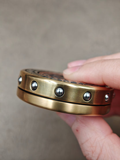 Dealer Button Brass