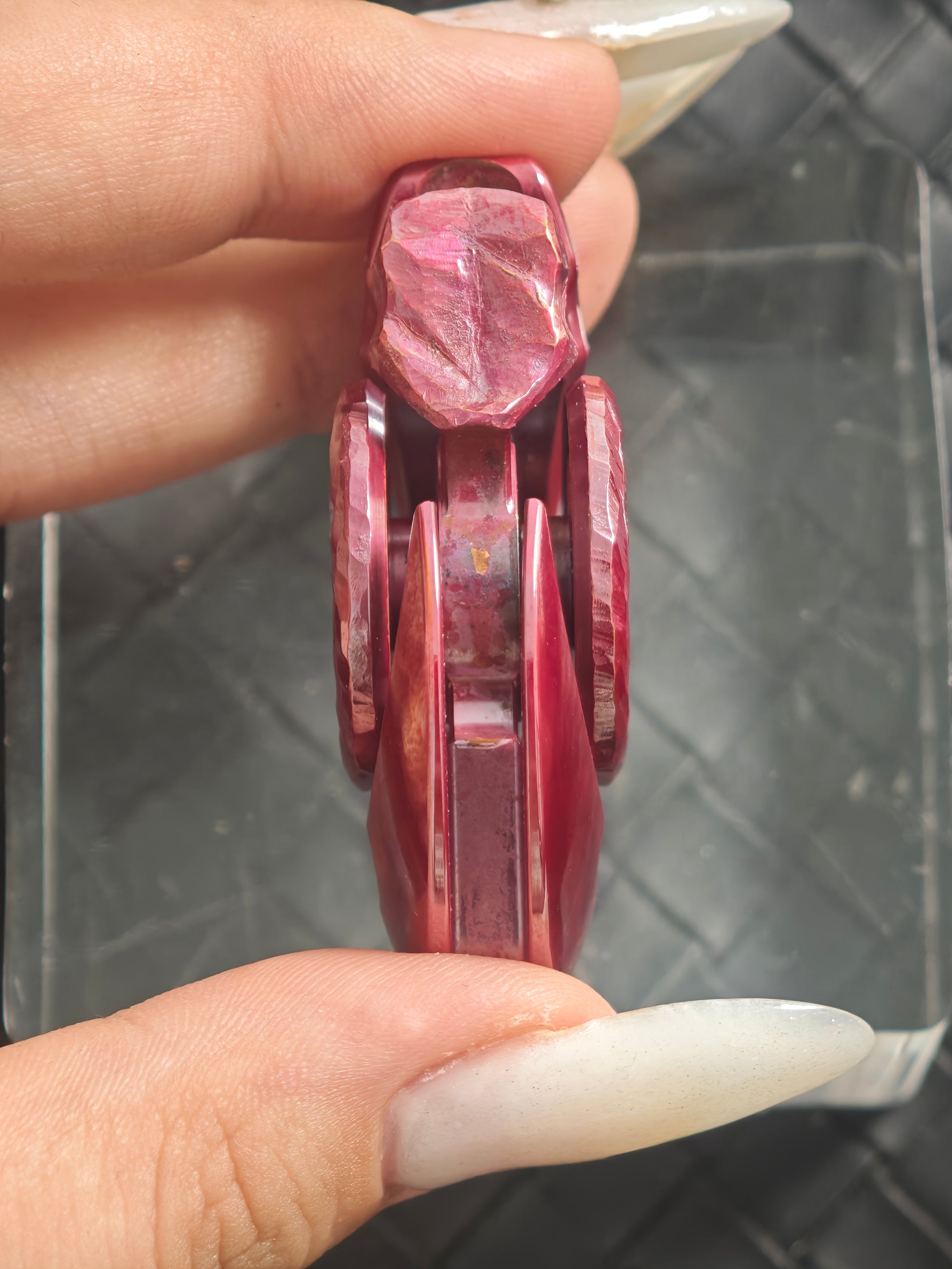 Sabertooth Copper Stone Textured Engraved