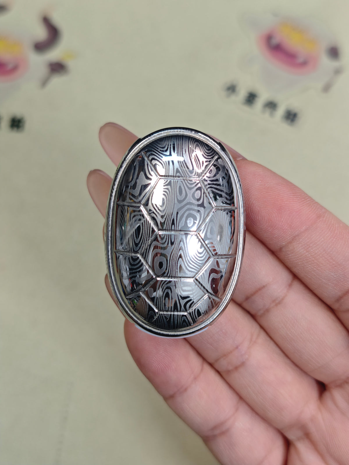 Jingle Beetle Stainless Steel Engraved Polished