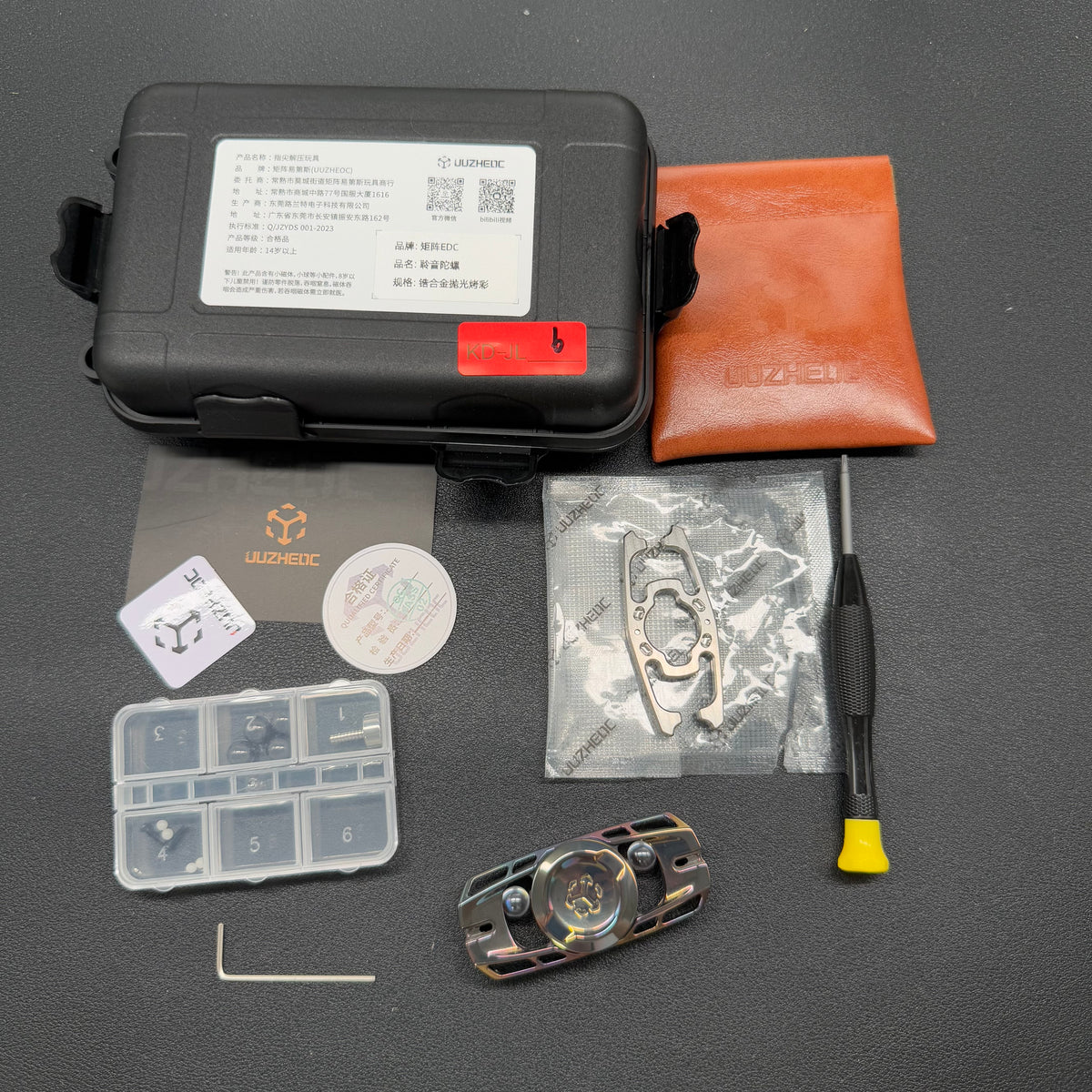 Ling Yin Zirconium Color-Anodized Polished