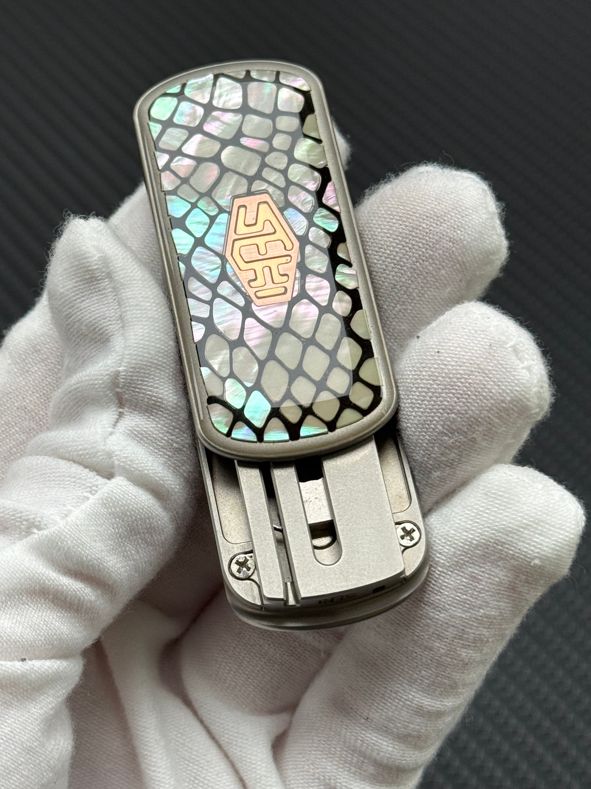 Blade Edge Python Stainless Steel Resin-Sealed