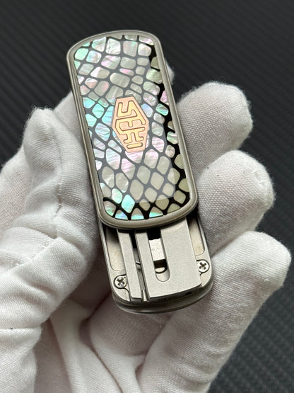 Blade Edge Python Stainless Steel Resin-Sealed