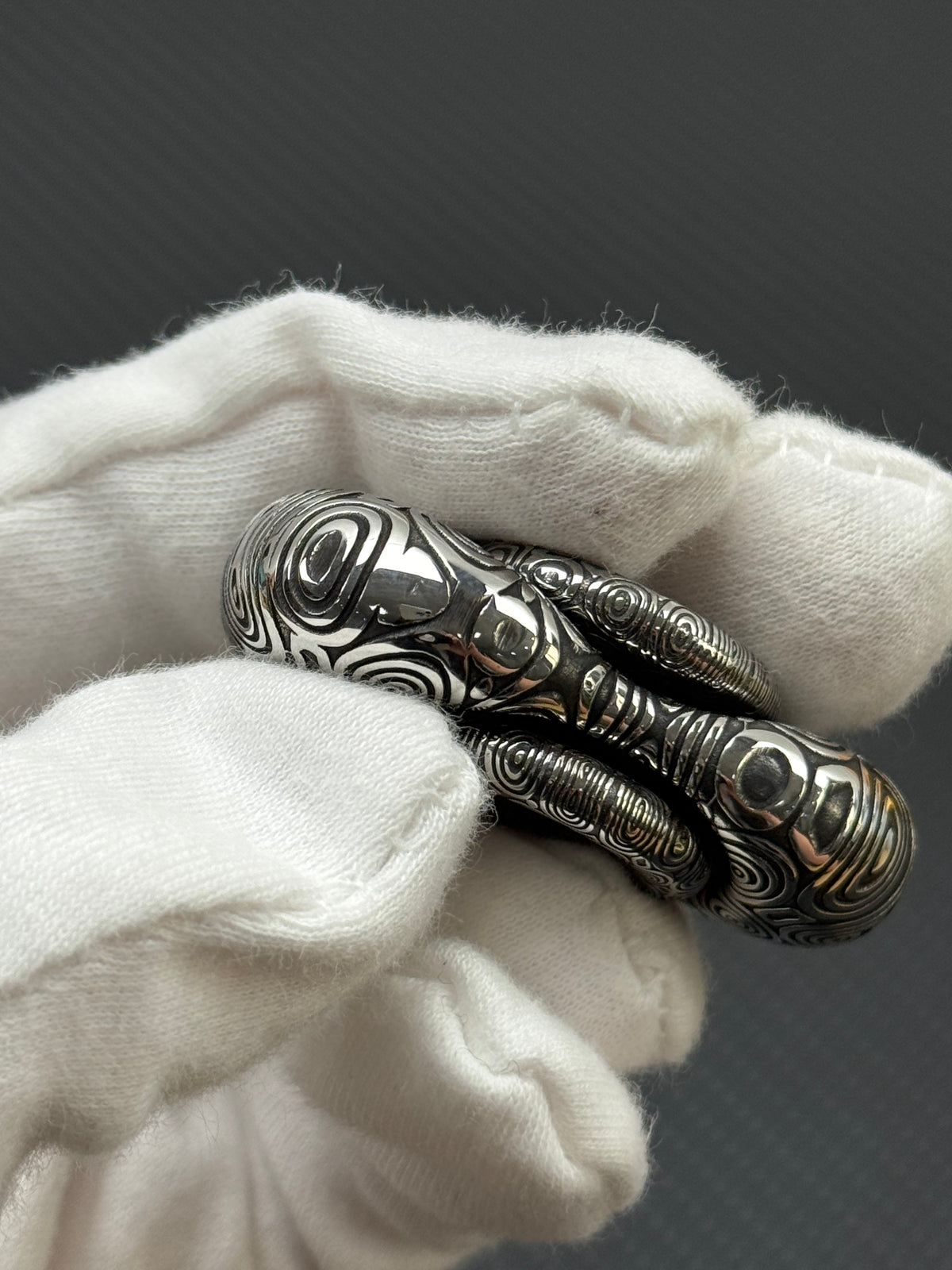 Two-Leaf Cell Damasteel Etched
