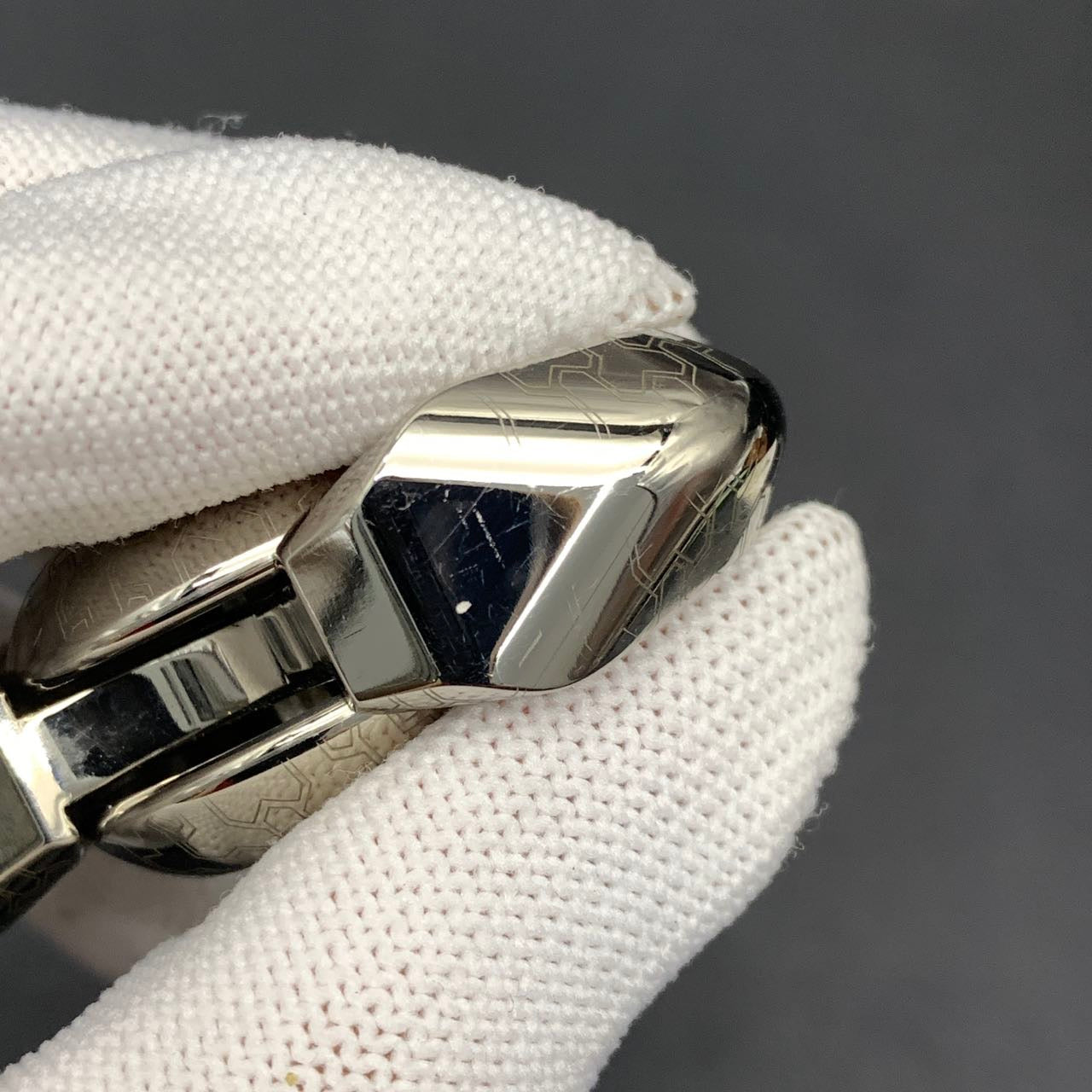Feather Titanium Engraved