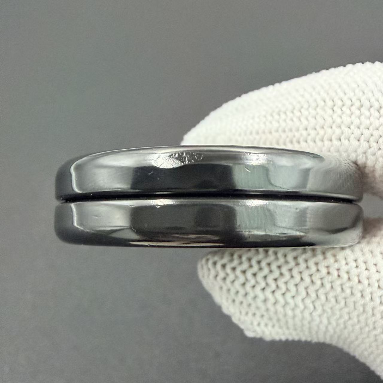 Devil Milk Cap Zirconium Engraved Polished