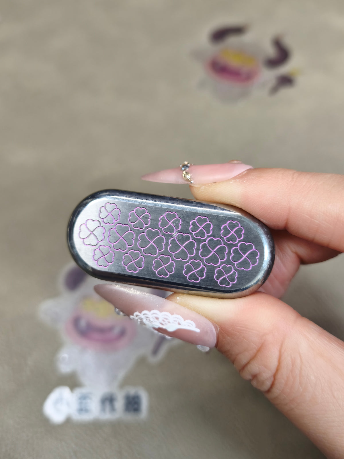 Top B Valentines Crystallized Titanium