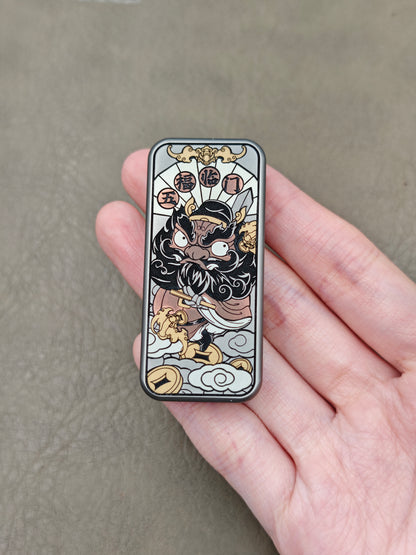 Brocade & Azure Paperweight Titanium