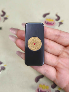 Brocade & Azure Paperweight Zirconium Polished