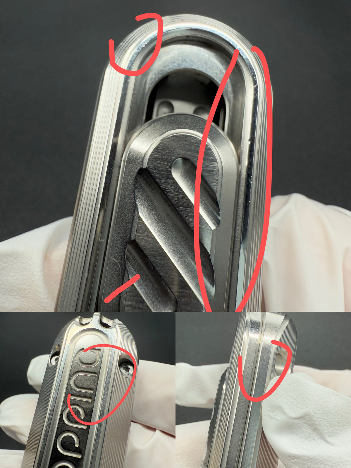 Popping Stainless Steel Blasted Polished
