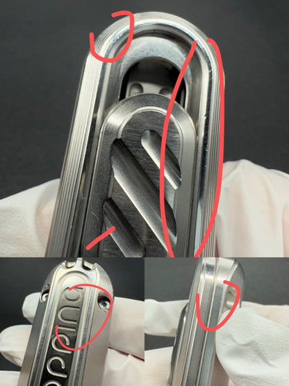 Popping Stainless Steel Blasted Polished