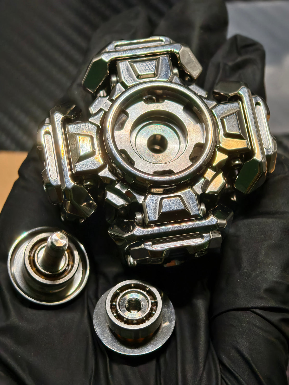Ancient Iron Shell Opening Titanium Polished
