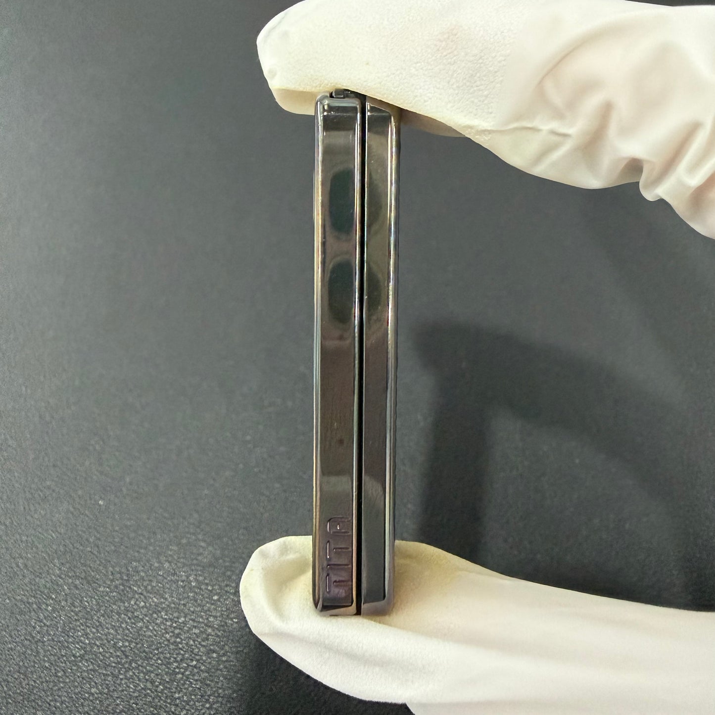 Tita Zirconium Engraved Oil Slick