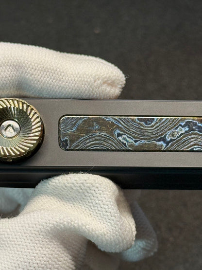 Rhythm Box Purple Gold Inlay PEEK Zircuti Titanium