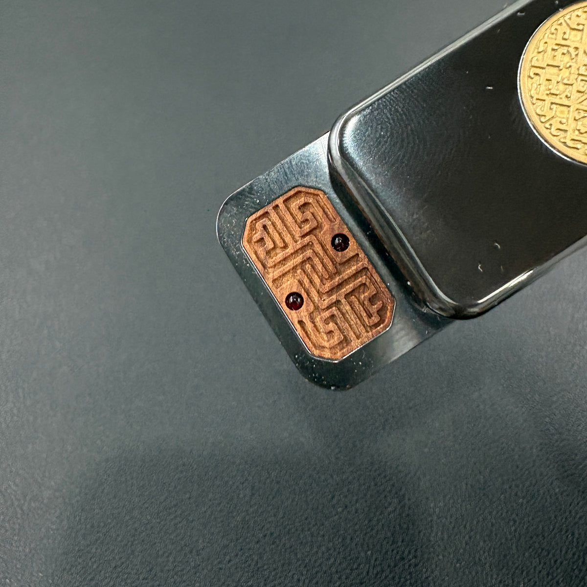 Brocade & Azure Paperweight Zirconium
