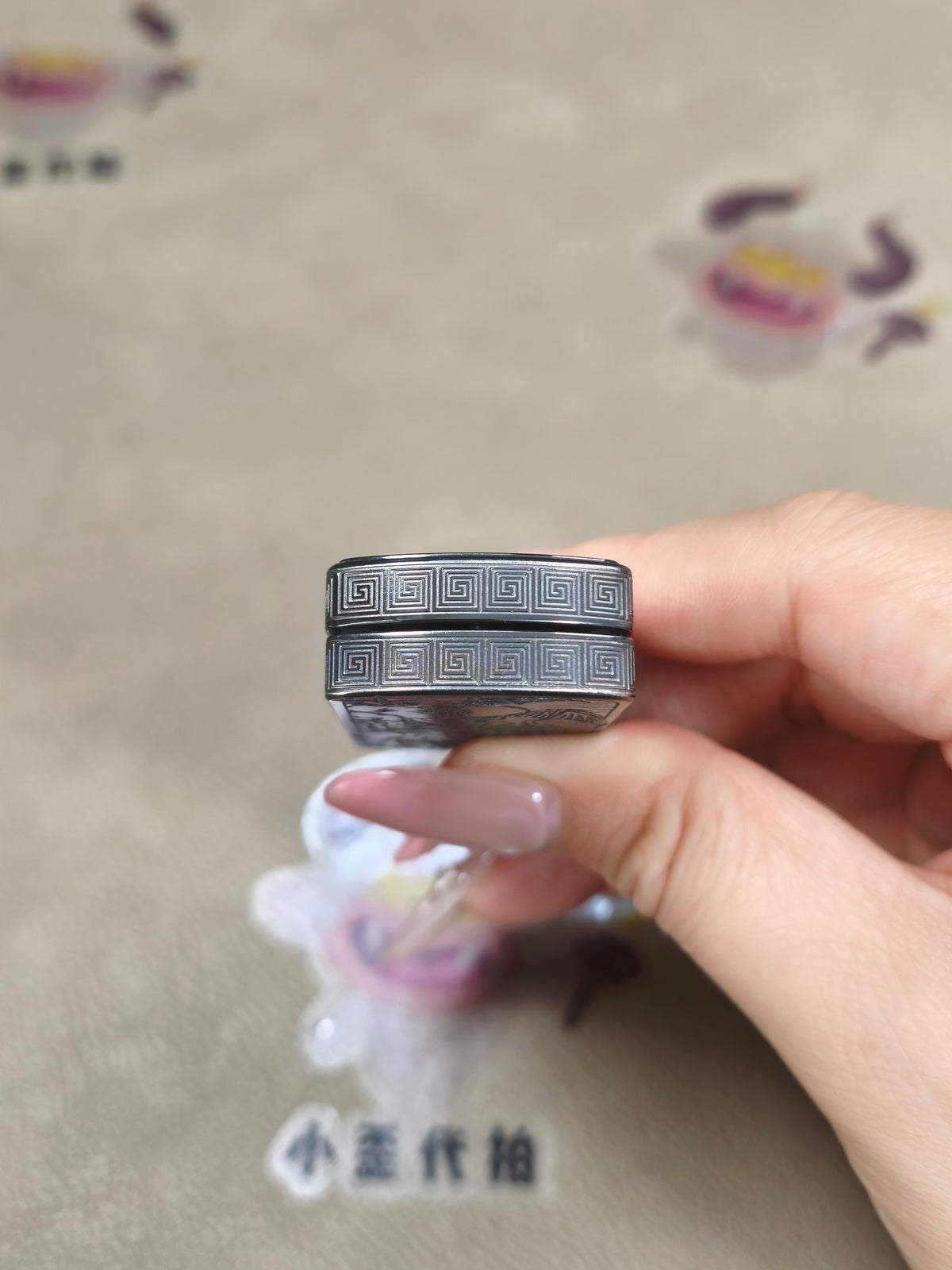 Root Three Zirconium Color-Anodized Engraved Polished