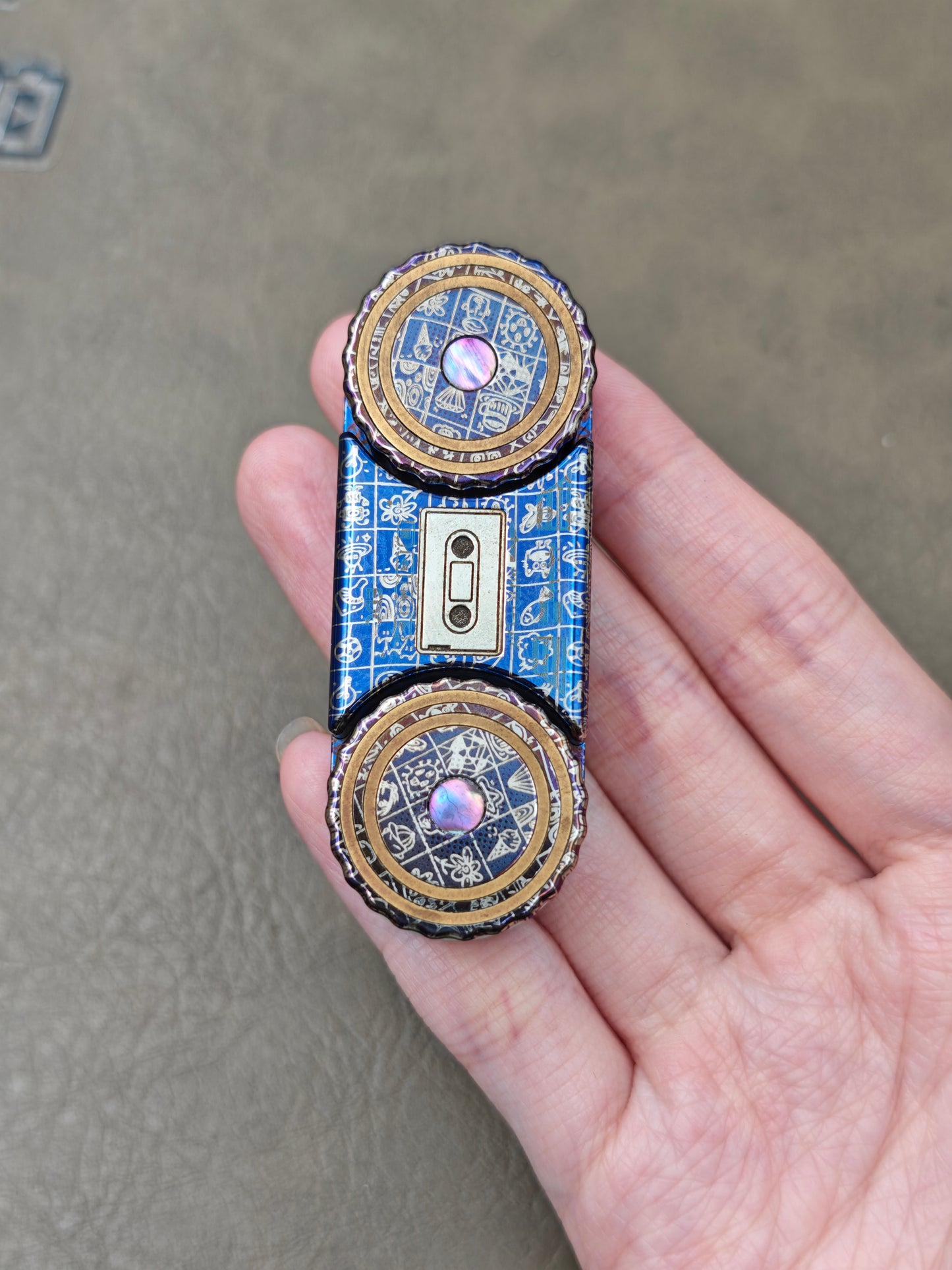 BGM Titanium Damasteel MOP