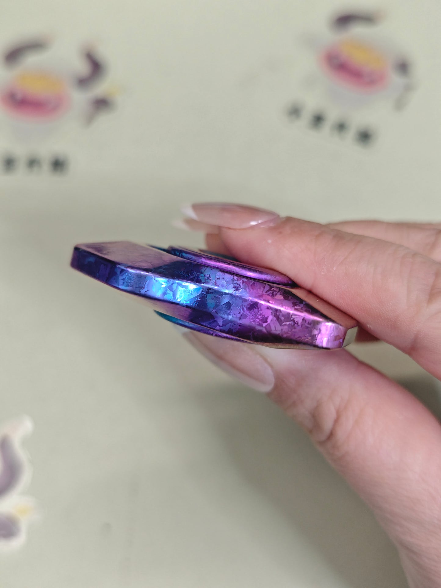 Phantom Dual Leaf Crystallized Titanium
