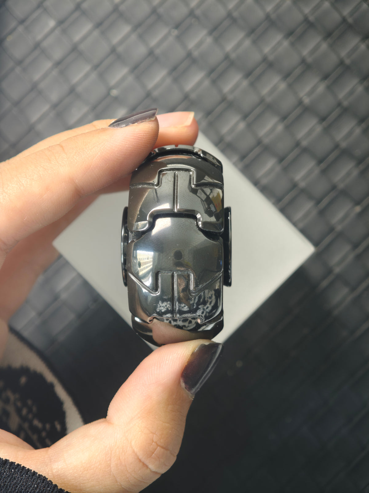 Pillbug Shell Opening Zirconium Polished