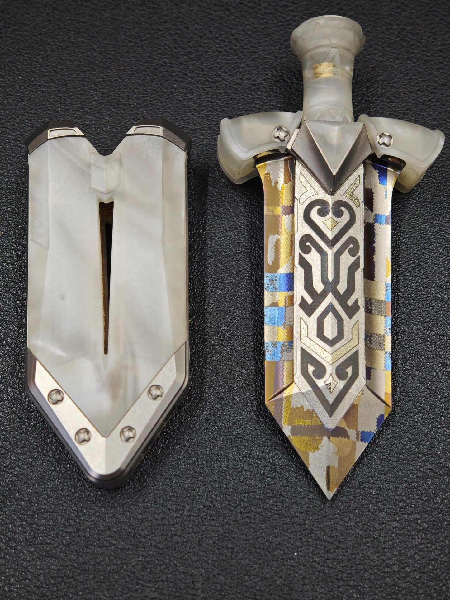 Ghost Lantern Lake Sword G10 MOP