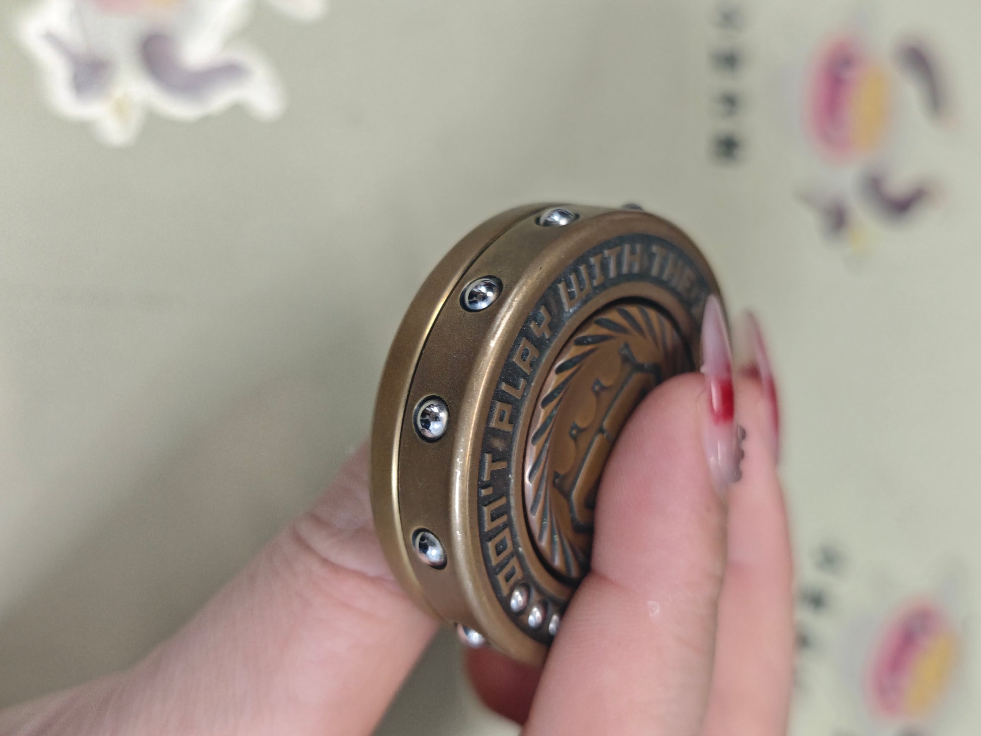 Dealer Button Brass