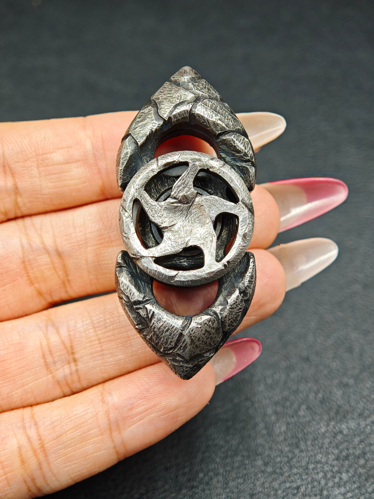 Gray II Stainless Steel Stone Textured
