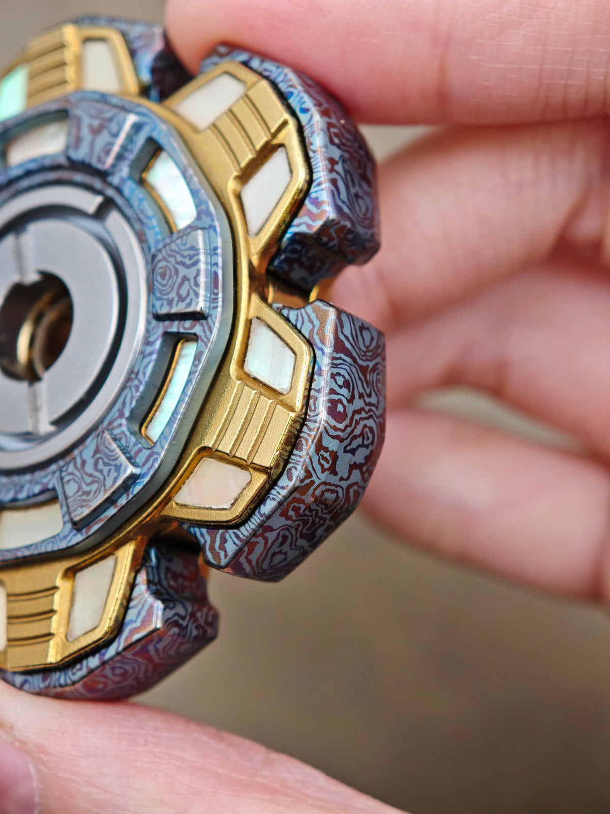Detonator Bearing Cap Stainless Steel Gold Plated Color-Anodized Engraved