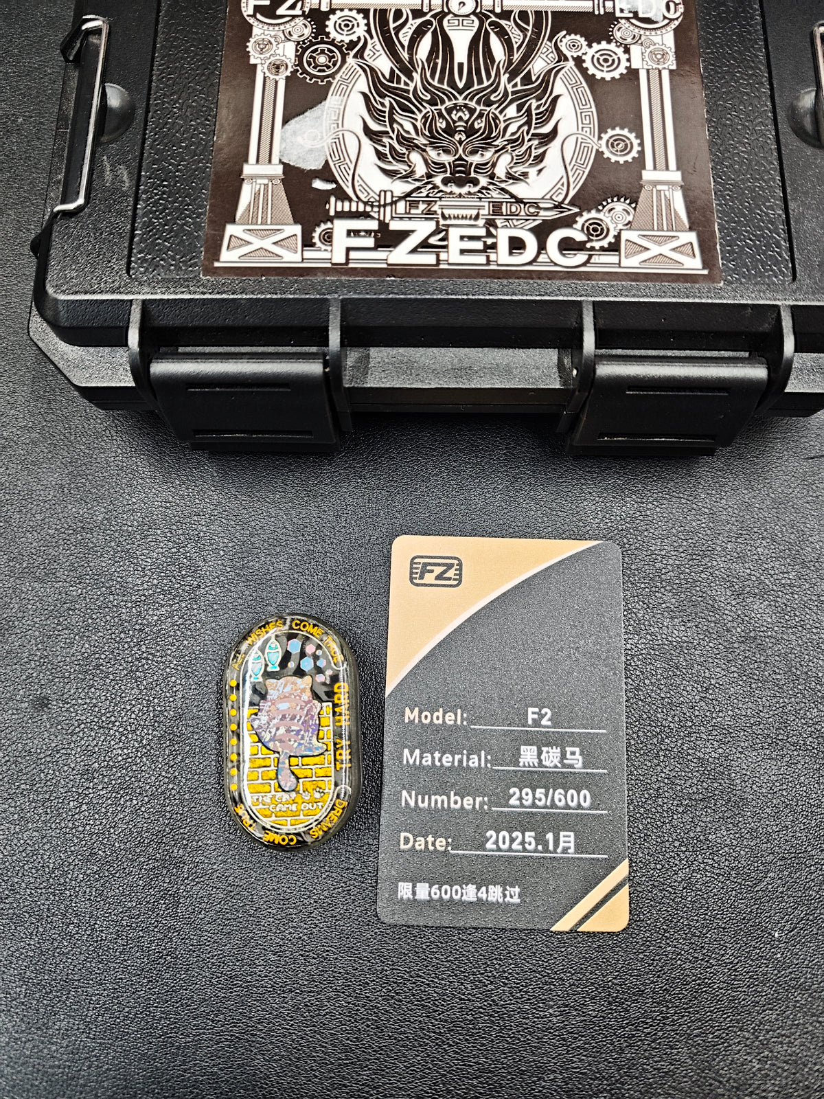 F2 Carbon Damascus Resin-Sealed