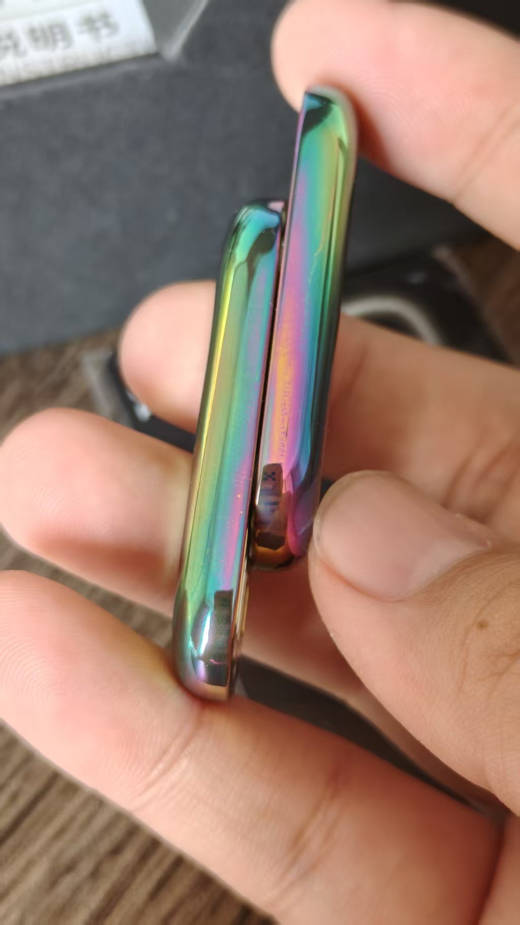 Floating Cloud Titanium Color-Anodized Polished