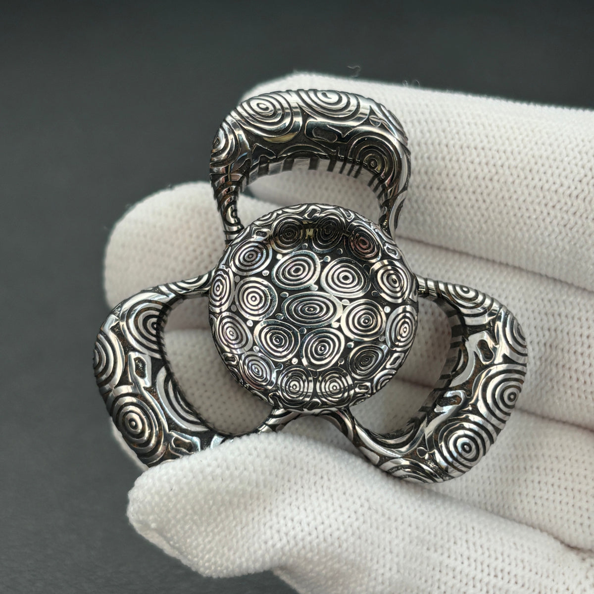 Three-Leaf Horizon Damasteel