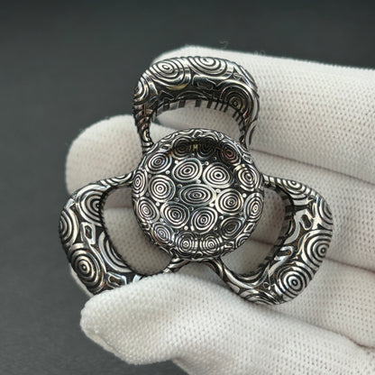 Three-Leaf Horizon Damasteel