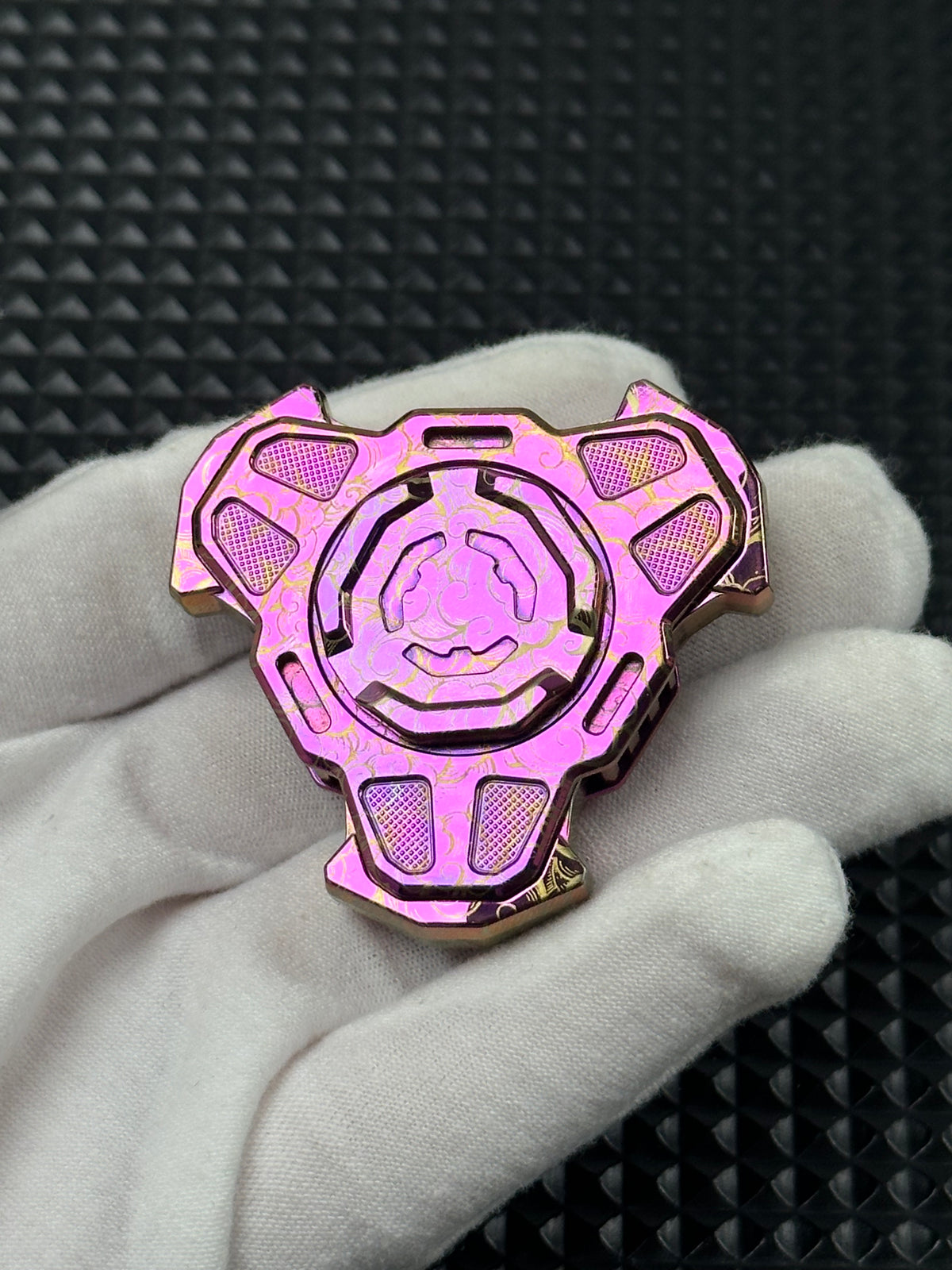 Triple Leaf Ignition Shell Opening Zirconium Color-Anodized Polished
