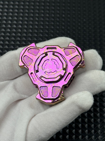 Triple Leaf Ignition Shell Opening Zirconium Color-Anodized Polished