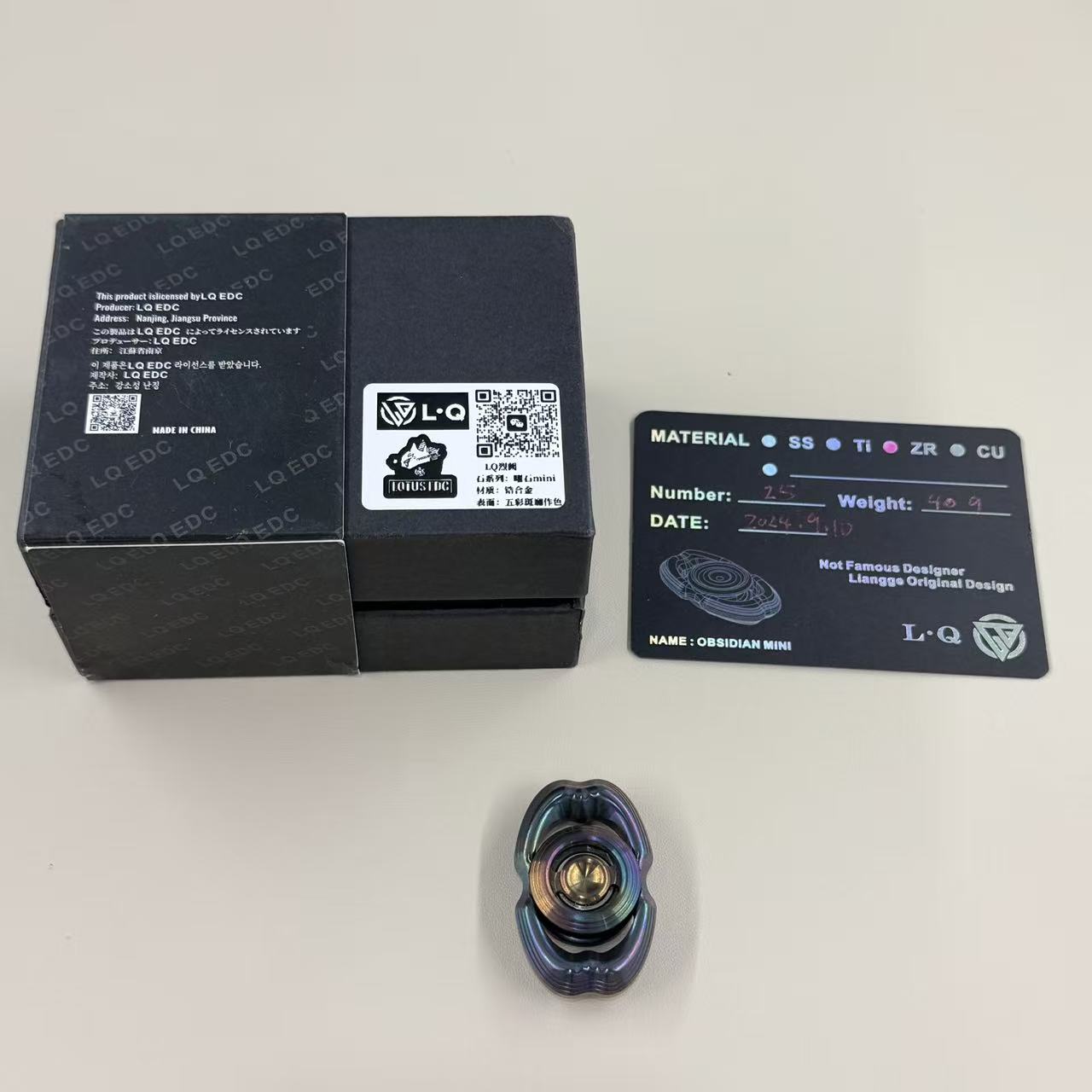 Obsidian Crystalized Zirconium