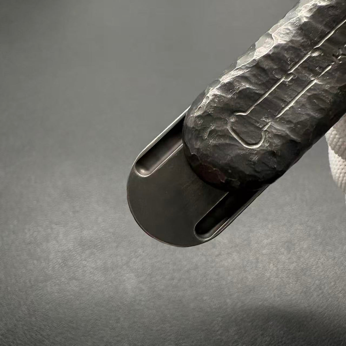 Floating Cloud Titanium Stone Textured Engraved Polished