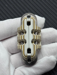 EXOSKELETON G10 Yellow Grey White Bone Core Stainless Steel