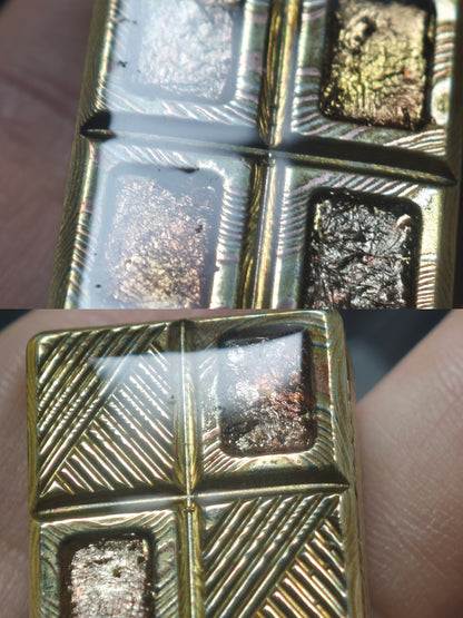 Wafer Mokume Resin-Sealed