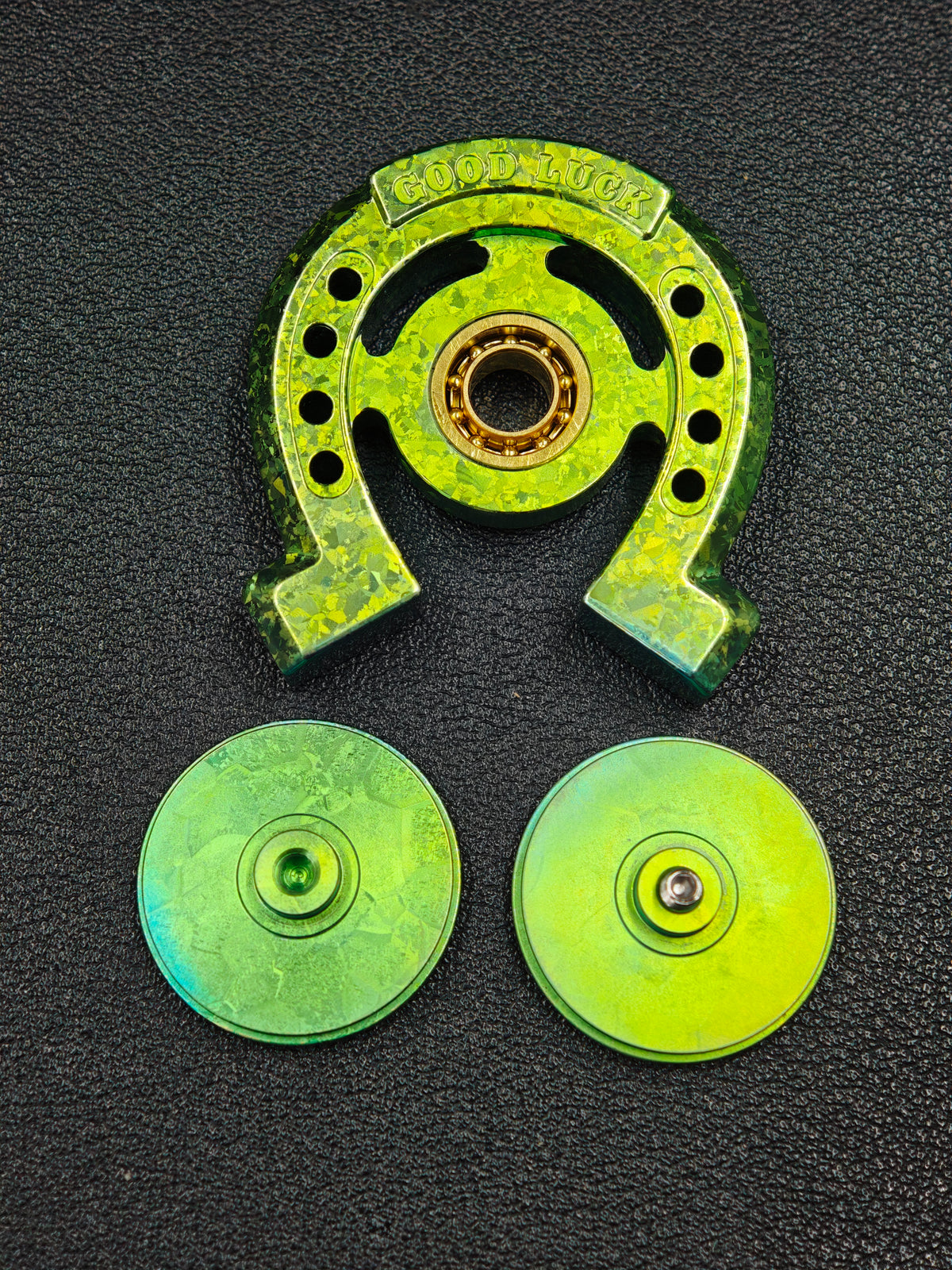 Lucky Horseshoe Crystallized Titanium