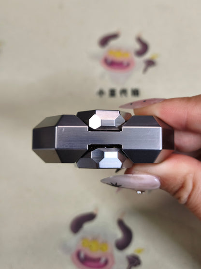 Crystal Twin Leaf Titanium Machine Finished