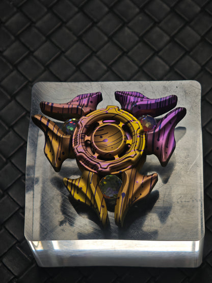 Sandblasted Medusa 2.0 Titanium Color-Anodized