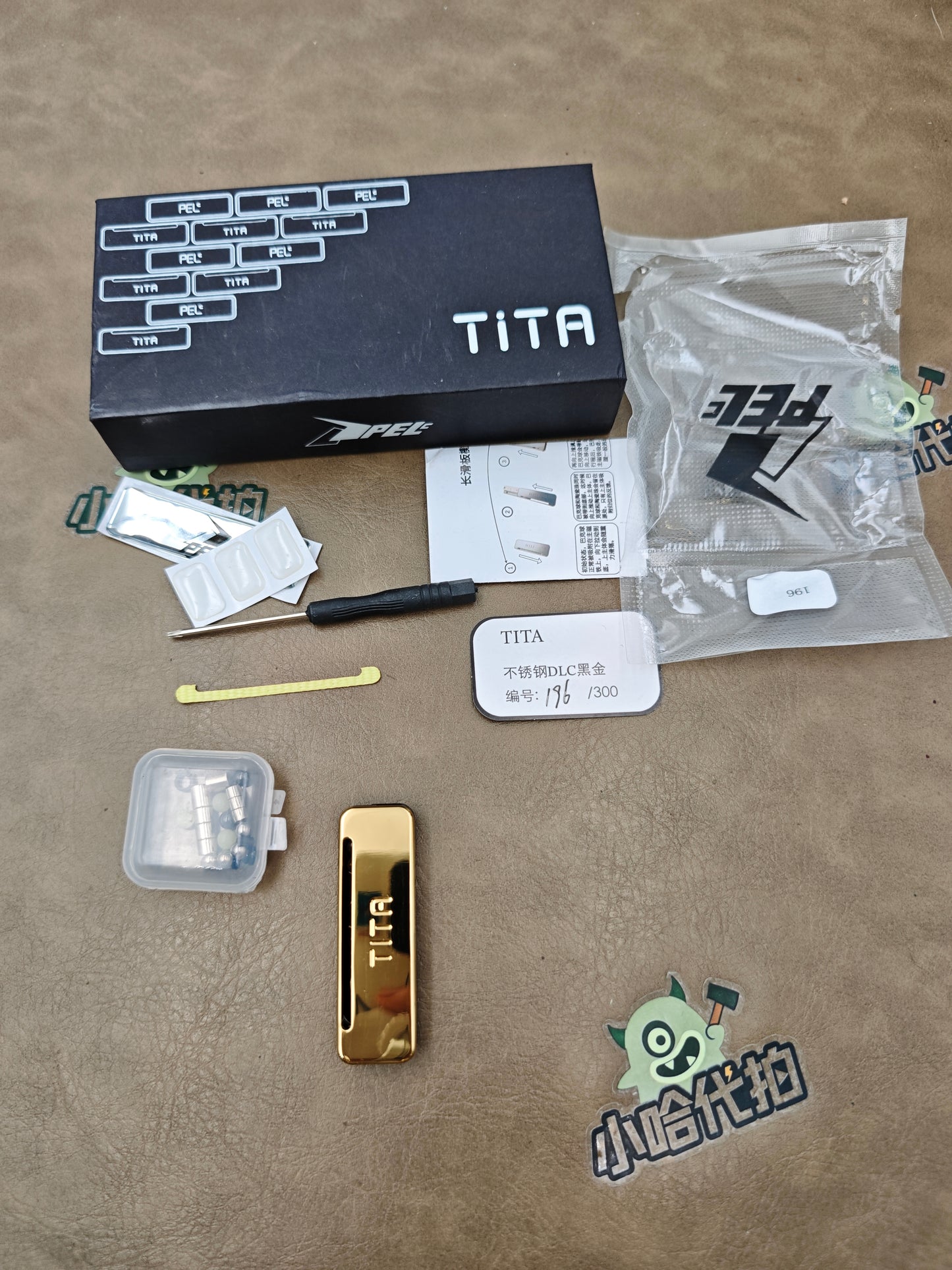 Tita Stainless Steel PVD Coated Engraved Limited Edition