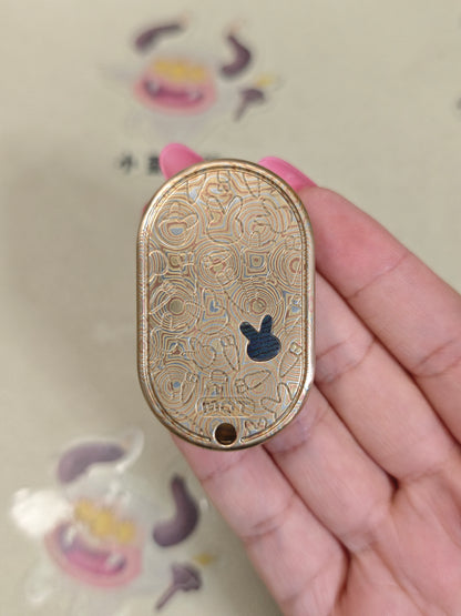 Grumpy Rabbit Rhythm Mokume Copper