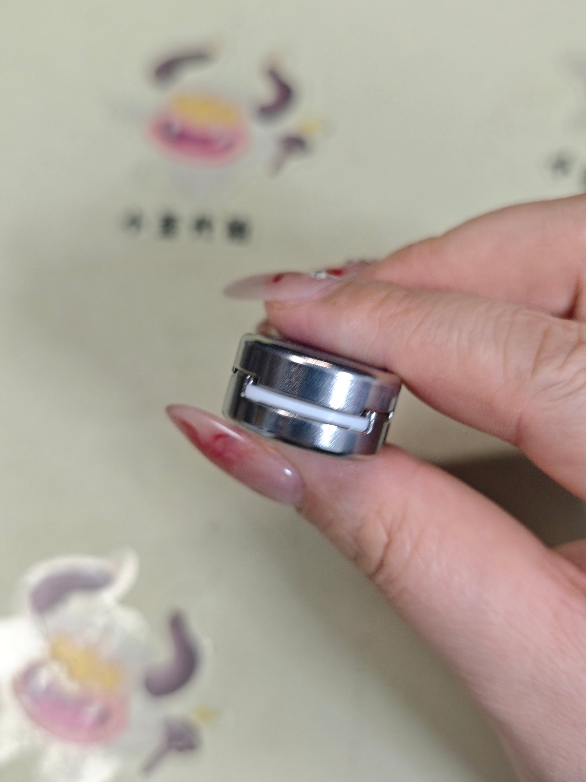 Ming Yin Titanium Engraved