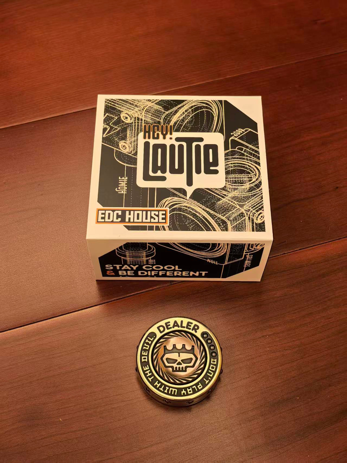 Dealer Button Brass