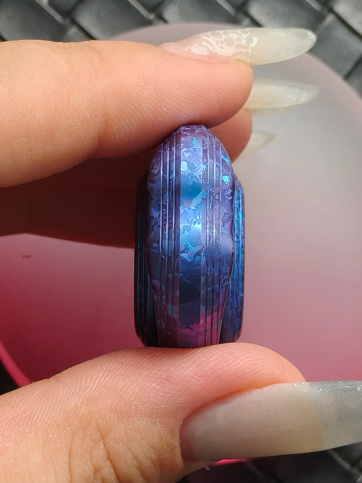 Obsidian Crystalized Crystallized Titanium Etched